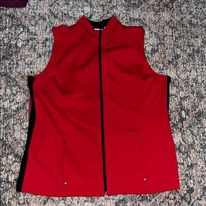 Chico's Red and Black Vest